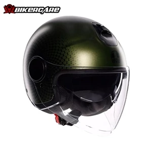 MŨ BẢO HIỂM 3/4 AGV ETERES - ANDORA MATT GREEN BLACK - 2024