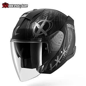 MŨ BẢO HIỂM 3/4 SHARK SKWAL JET SHIEVER Mat Black Anthracite Silver