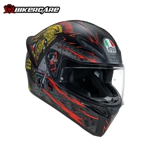 MŨ BẢO HIỂM FULLFACE AGV K1 S - GLADIATOR MATT BLACK/GOLD/RED - 2025