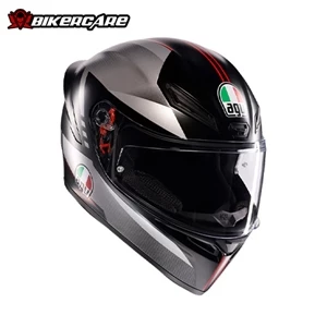 MŨ BẢO HIỂM FULLFACE AGV K1 S - LAP MATT BLACK/GREY/RED - 2024