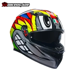 MŨ BẢO HIỂM FULLFACE AGV K3 - BIRDY 2.0 GREY/YELLOW/RED - 2024
