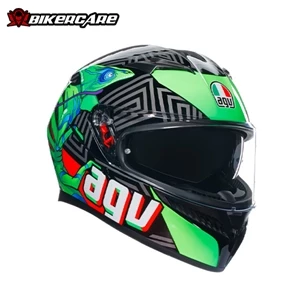 MŨ BẢO HIỂM FULLFACE AGV K3 - KAMALEON BLACK/RED/GREEN - 2024
