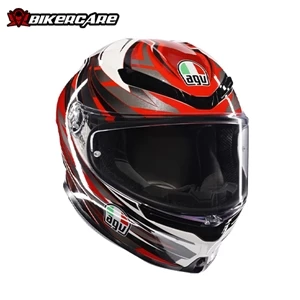 MŨ BẢO HIỂM FULLFACE AGV K6 S - REEVAL WHITE/RED/GREY - 2024