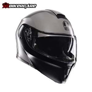 MŨ BẢO HIỂM LẬT HÀM AGV STREETMODULAR - RESIA MATT GREY/BLACK/YELLOW FLUO - 2024
